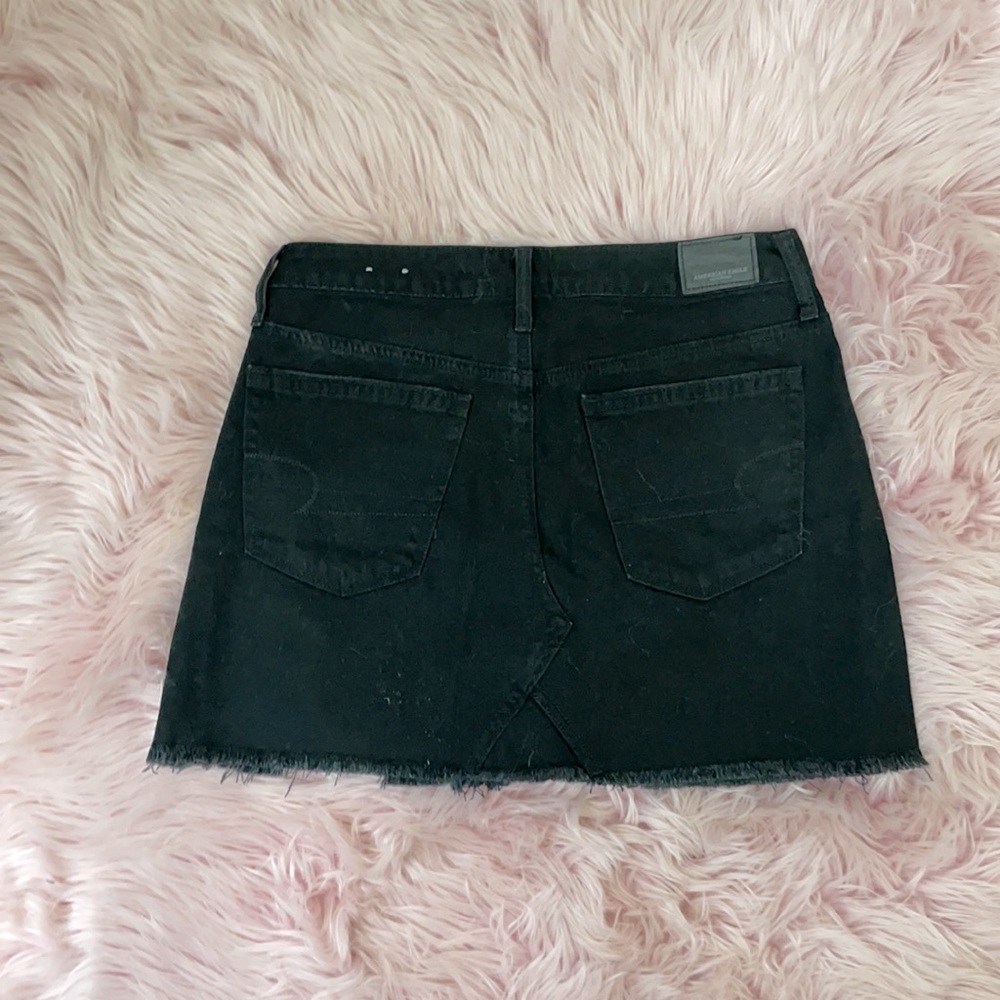 American Eagle black distressed denim skirt - Picture 5 of 5
